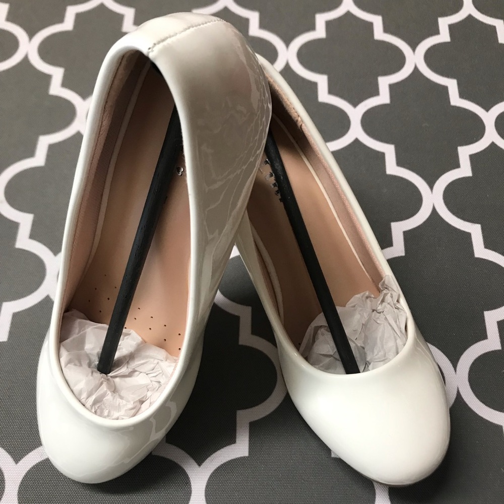 Little Girls' Toddler Girls Angel Girls Shiny White High Hill Flower Dress Shoes